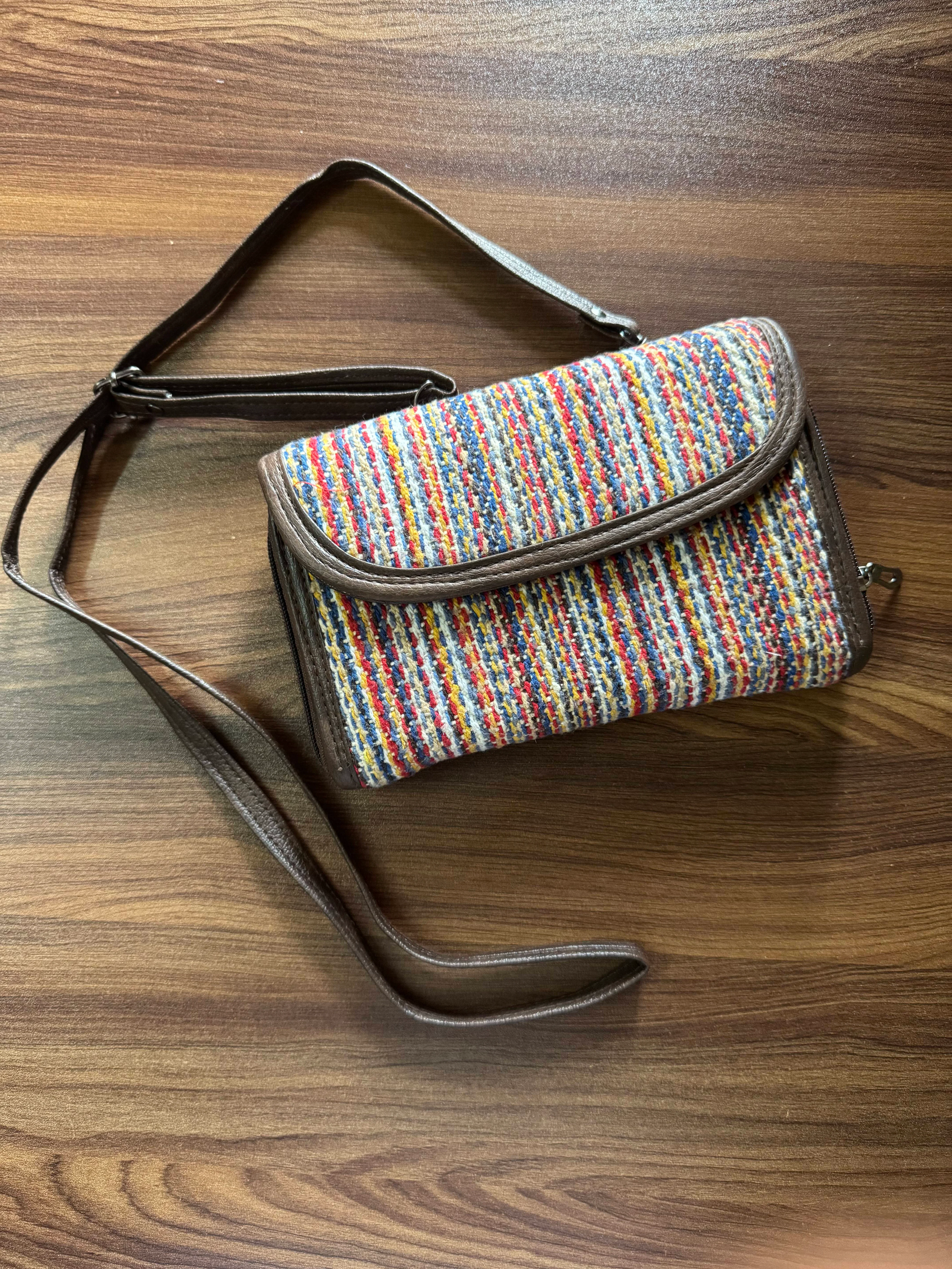 2 pockets - Trendy & Beautiful Womens Wallet with Sling belt - 02 - Image 2