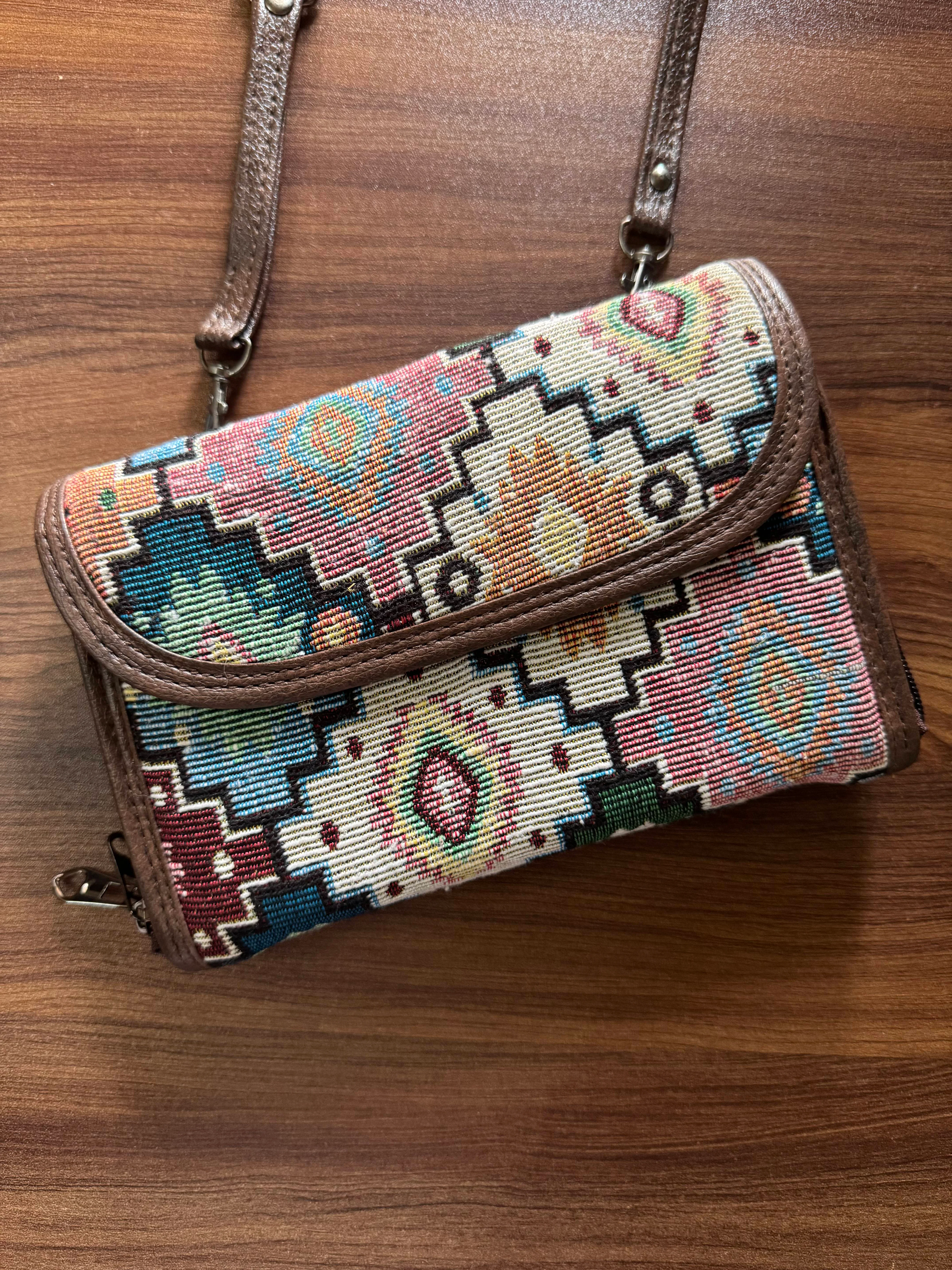 2 pockets - Trendy & Beautiful Womens Wallet with Sling belt - 03 - Image 2