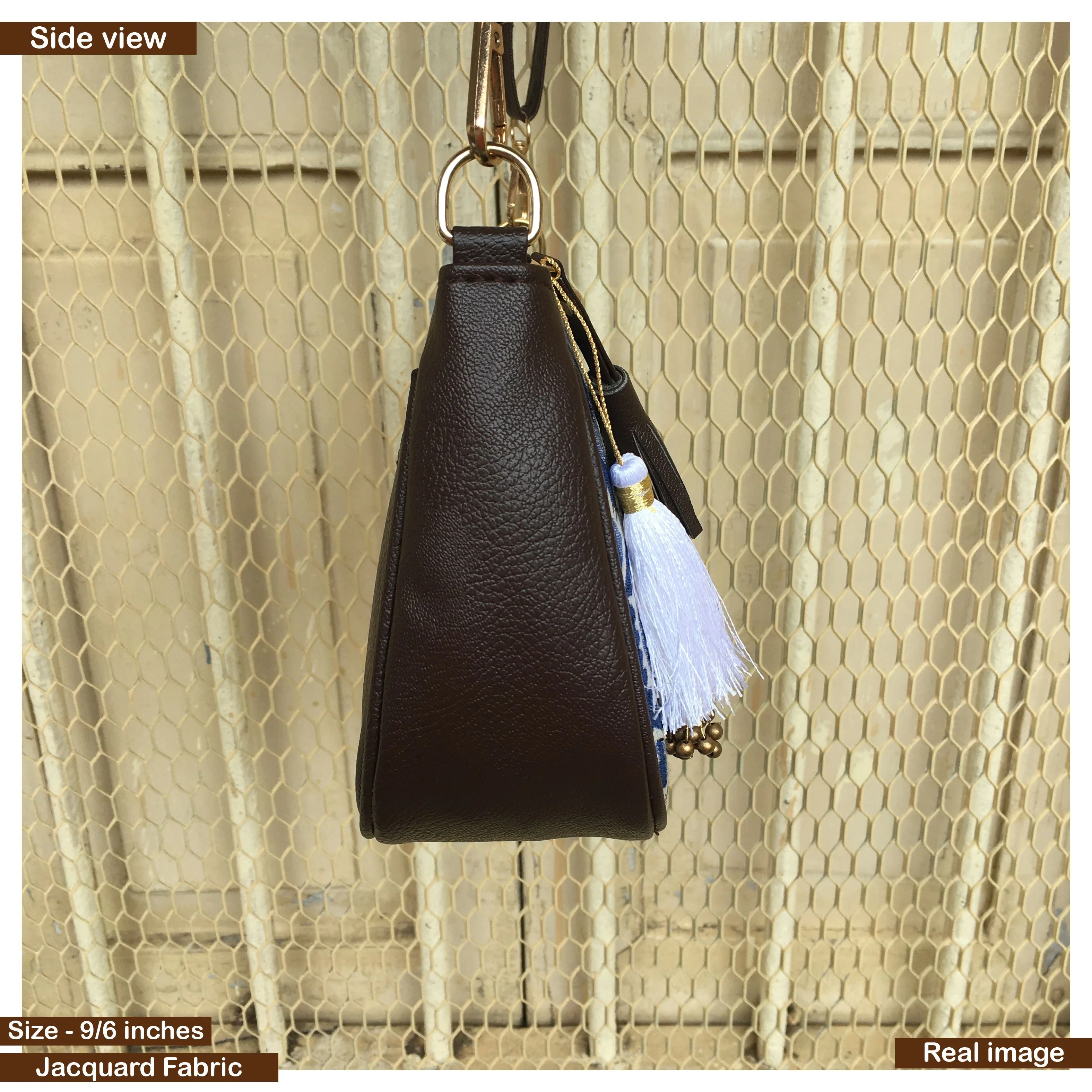 AMARA - Shoulder Bag Cum Sling - New Black Zigzag - Image 5