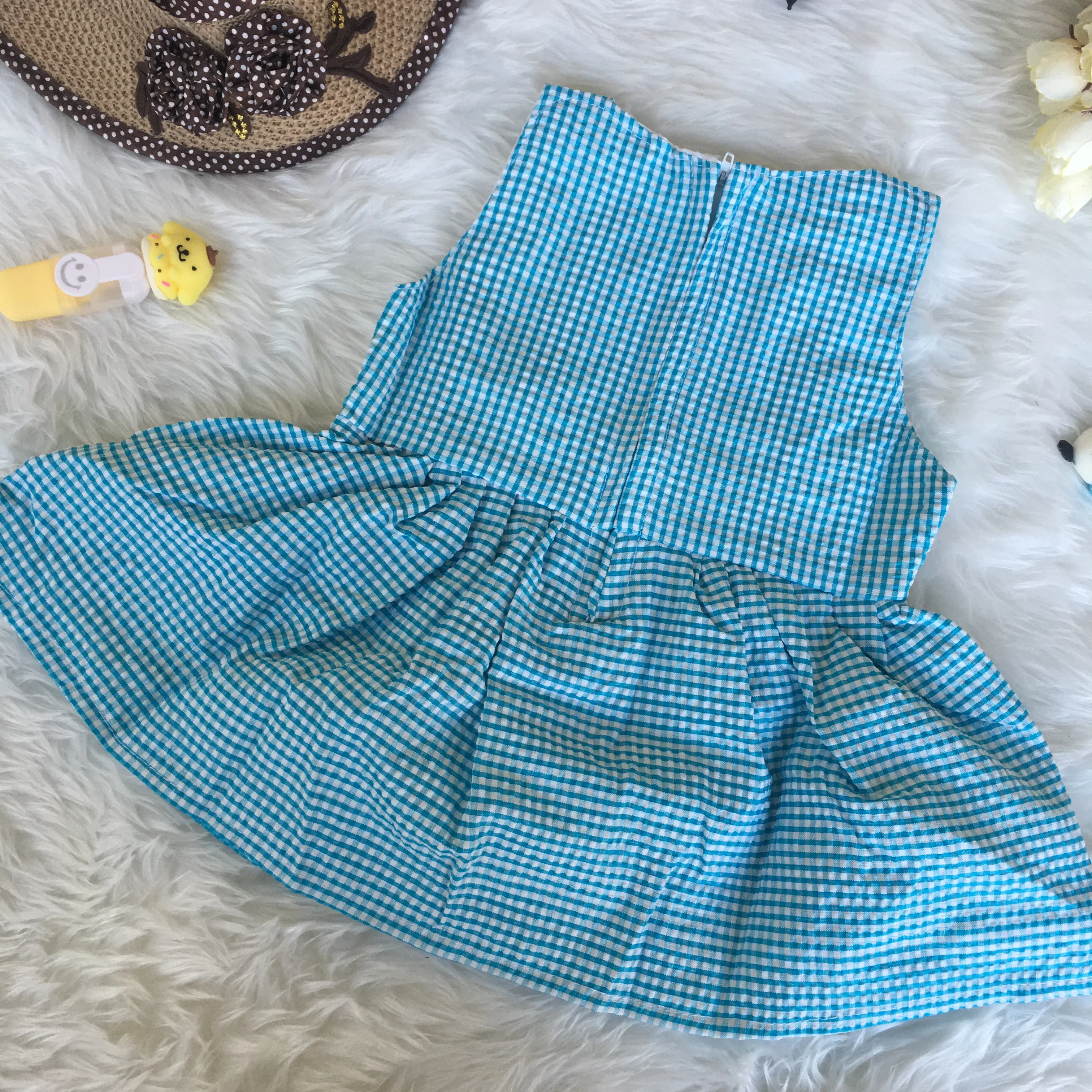 Baby Frock - 1214 - SKy Blue - Image 2
