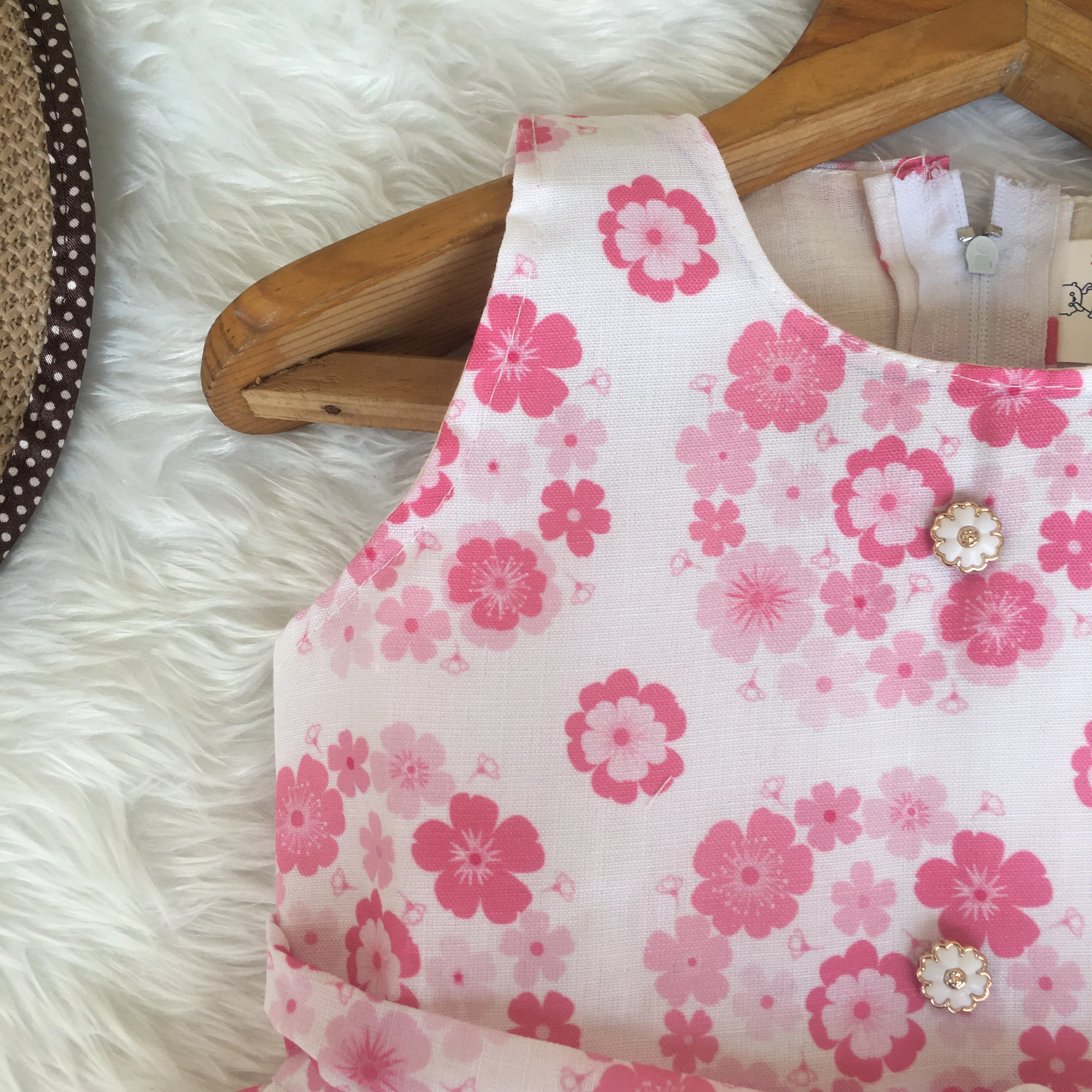 Baby Frock - 1620 - Baby Pink - Image 3