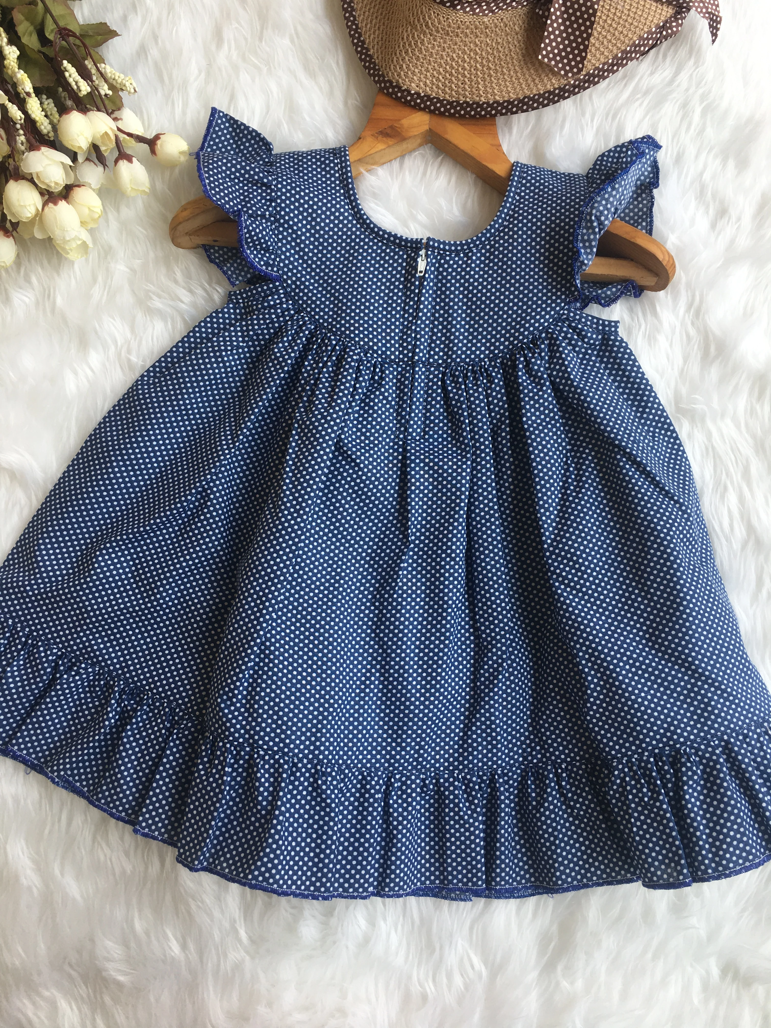 Baby Frock - 4033 - Blue - Image 4