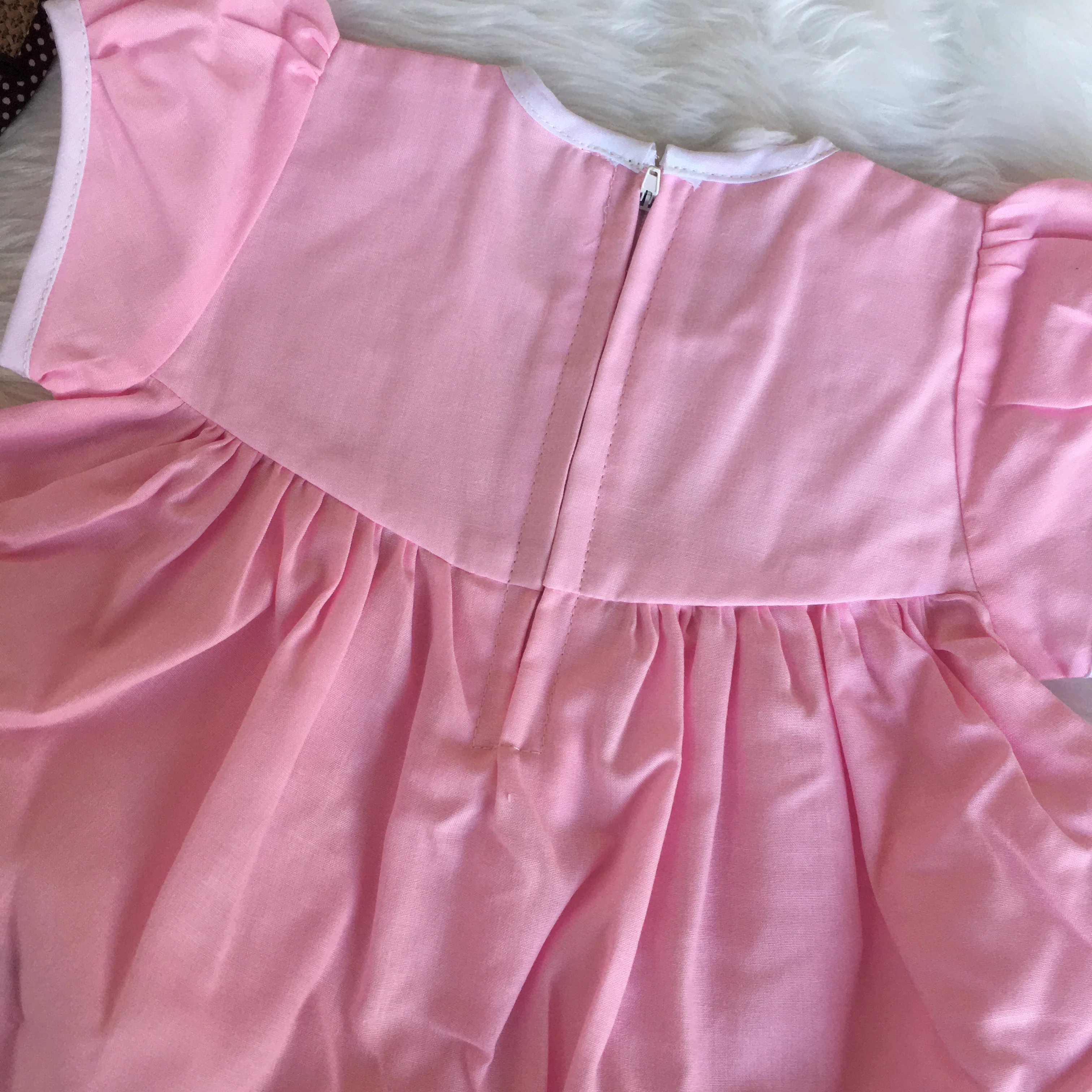 Baby Frock - A801 - Baby Pink - Image 2