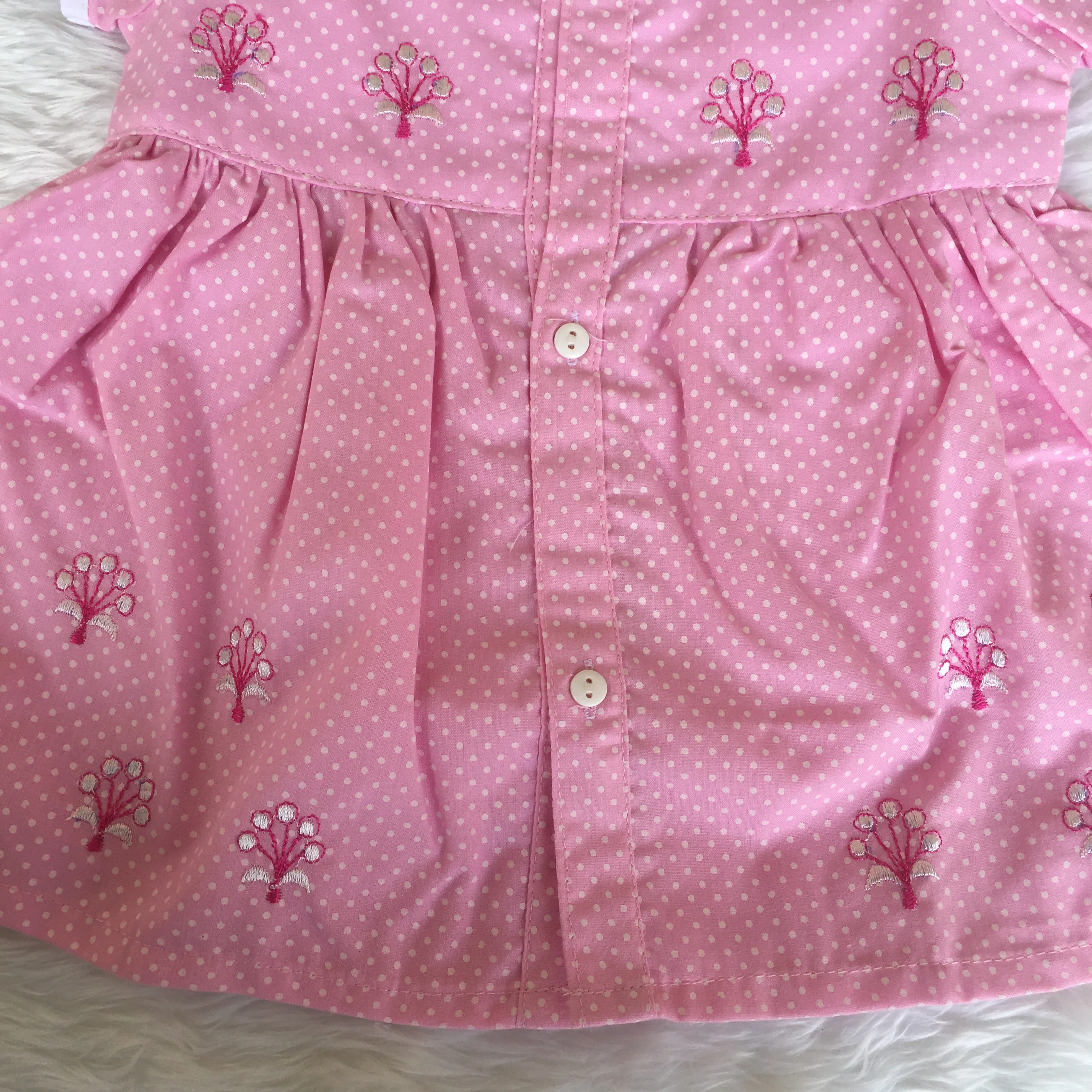 Baby Frock - A816 - Baby Pink - Image 7