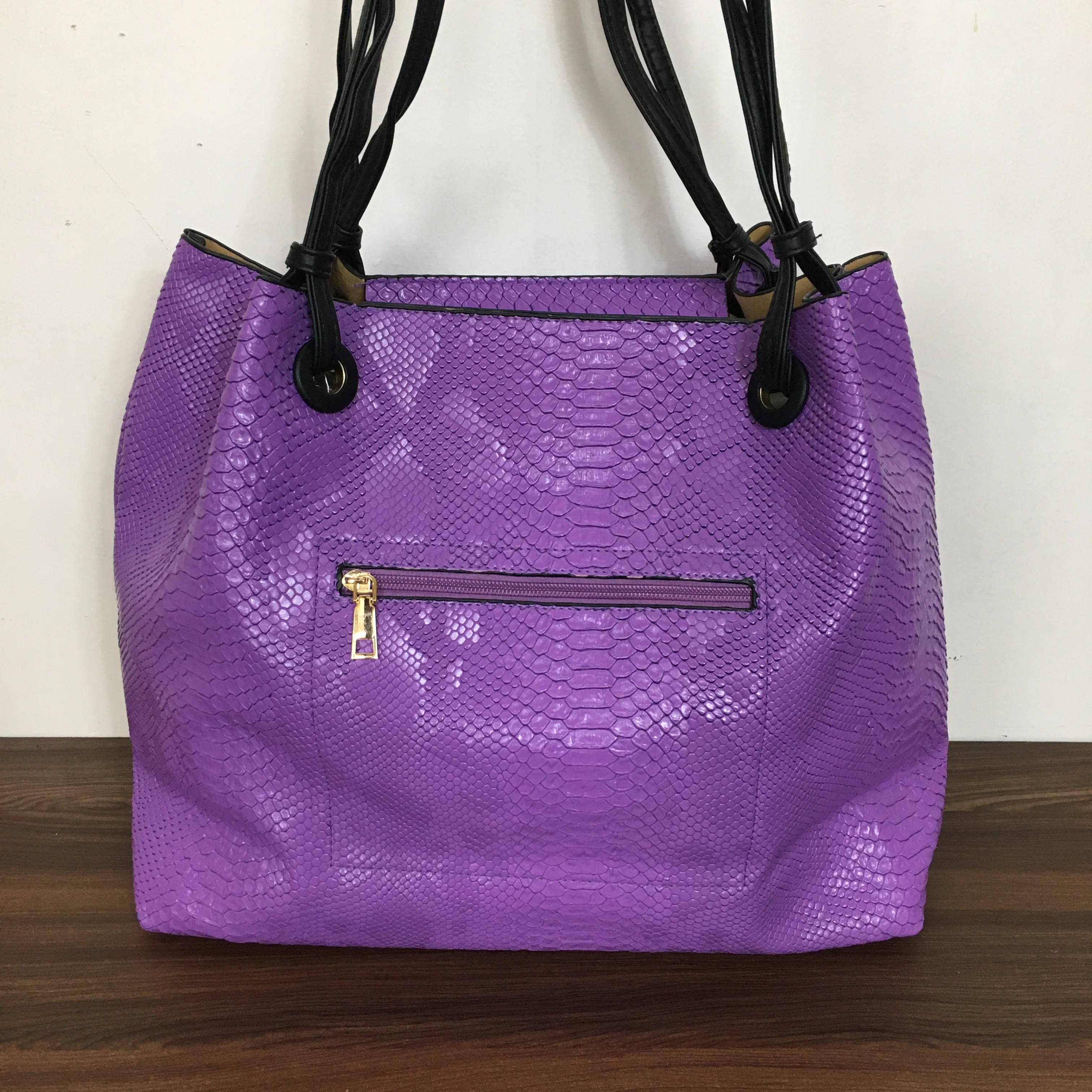 Big Size 3 pcs Combo Bag - Purple - Image 3