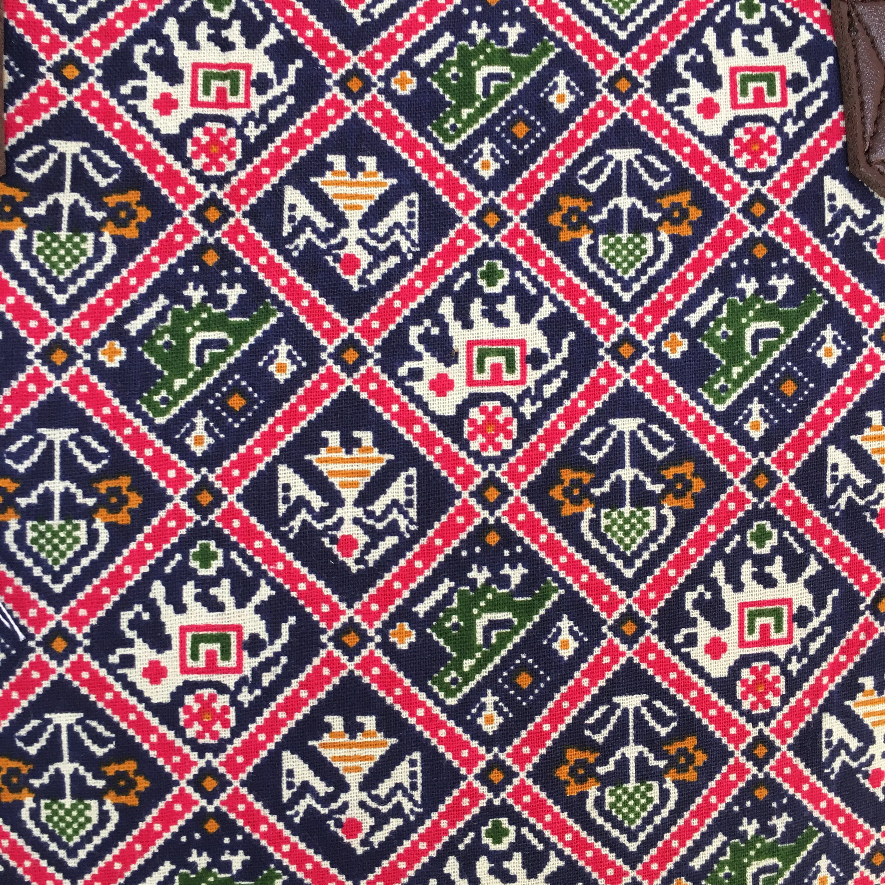 Blue Patola Prints - Printed Tote Bag - Image 4