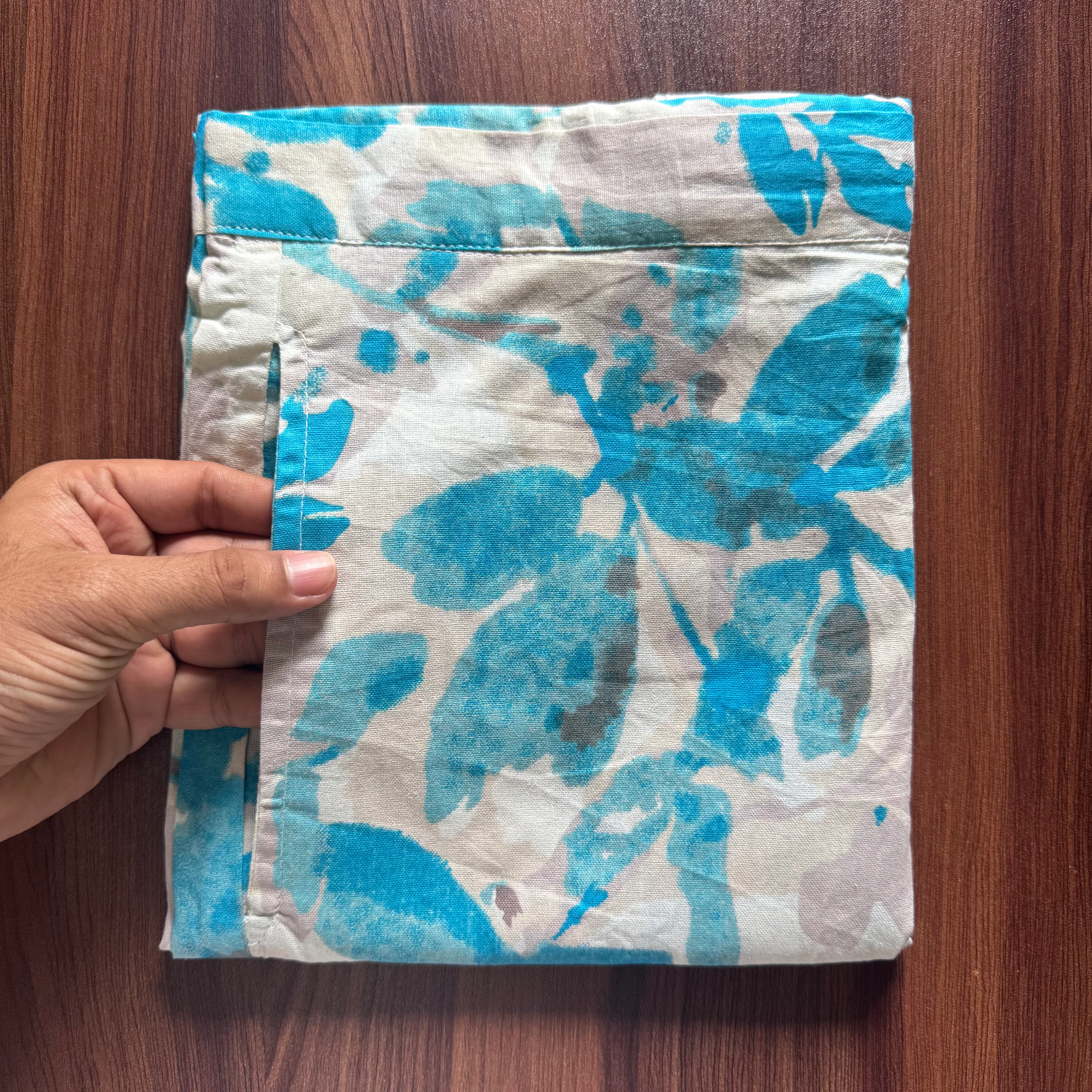 Blue White Petals - Cord Sets - Pure Cotton - Image 2