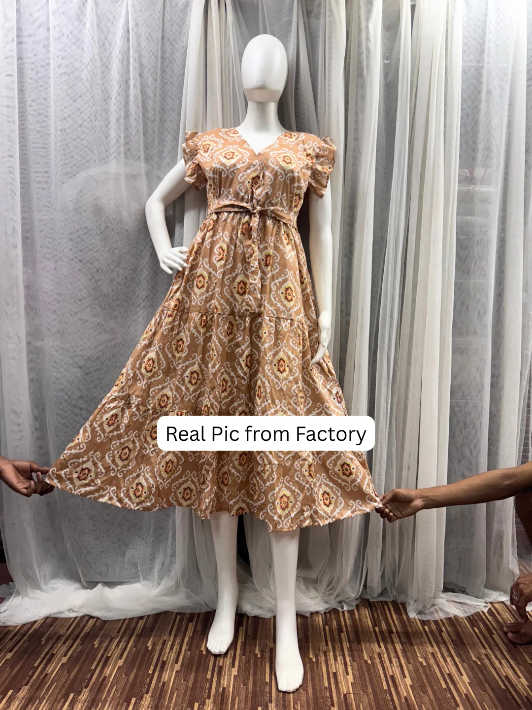 Dessert Art - Sleevless Midi Dress - Soft Rayon - Image 7
