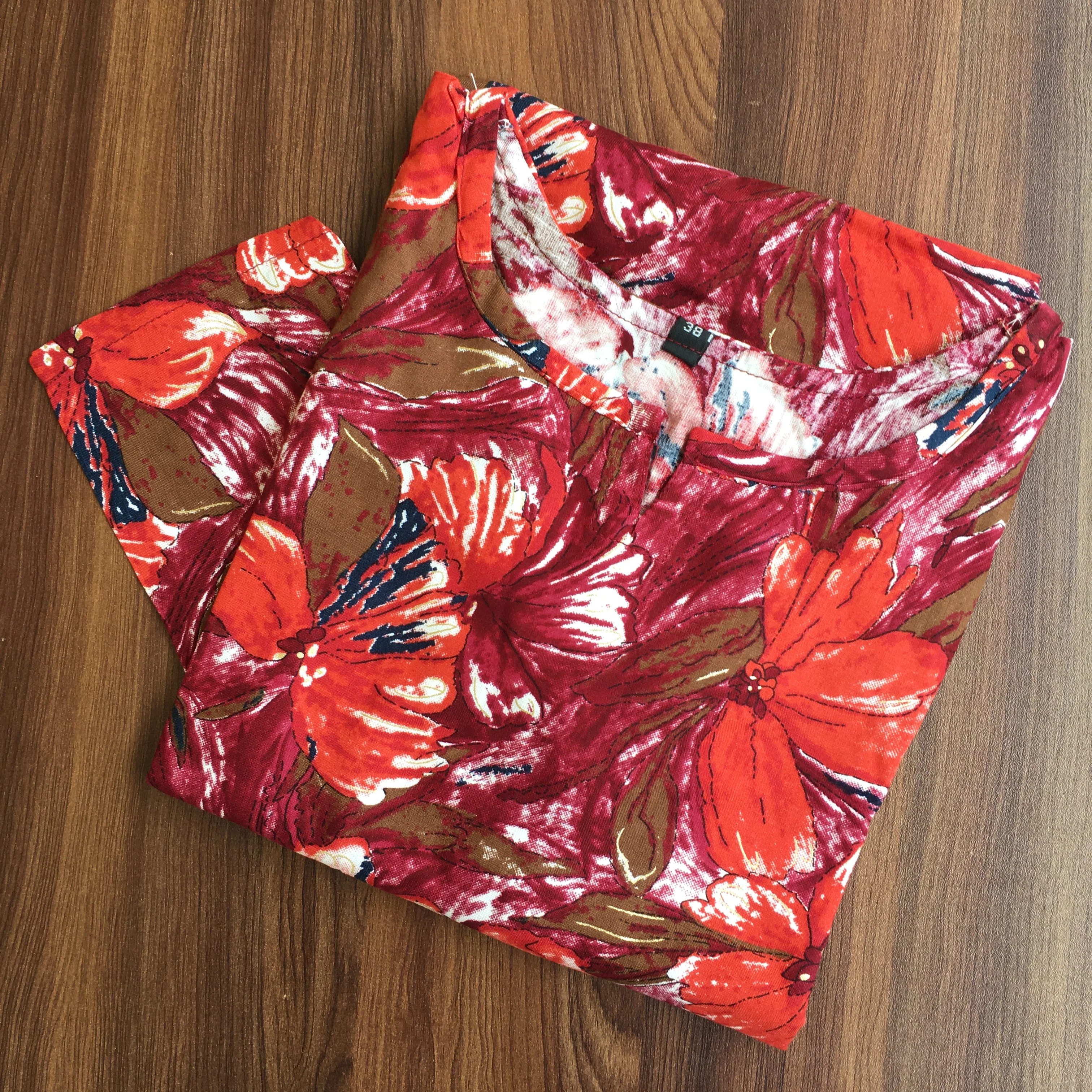 Floral Wine - Cord Set - Soft Rayon - Image 8