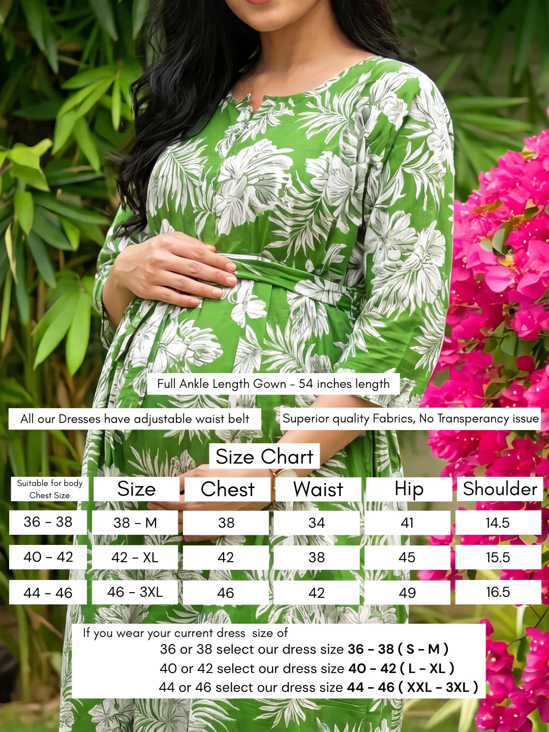 Forrest Pista - Maternity Dress with Feeding Zips - Soft Rayon - Image 4