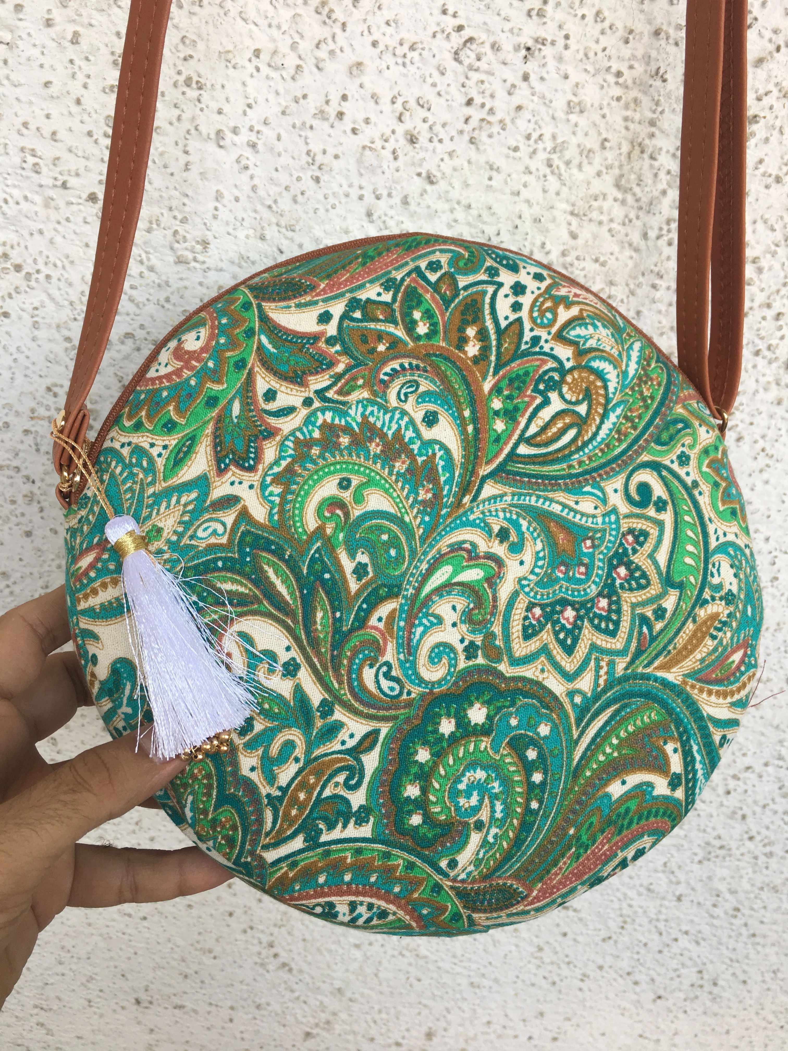 Keri Sea Green - Cute Round Sling bag - Image 3
