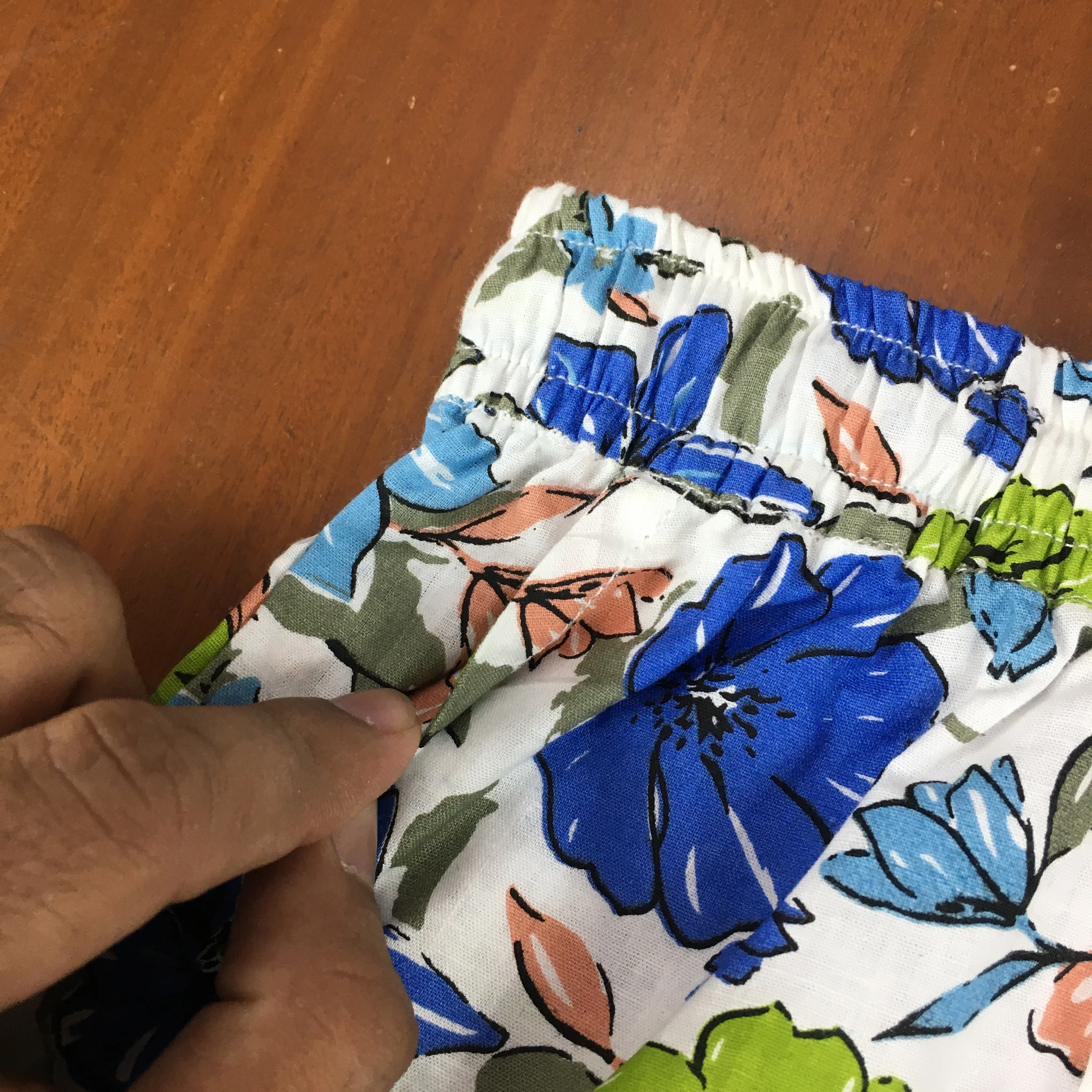 Kids Shirt & Short set - Magic Flower - Sky blue Orange - Image 8
