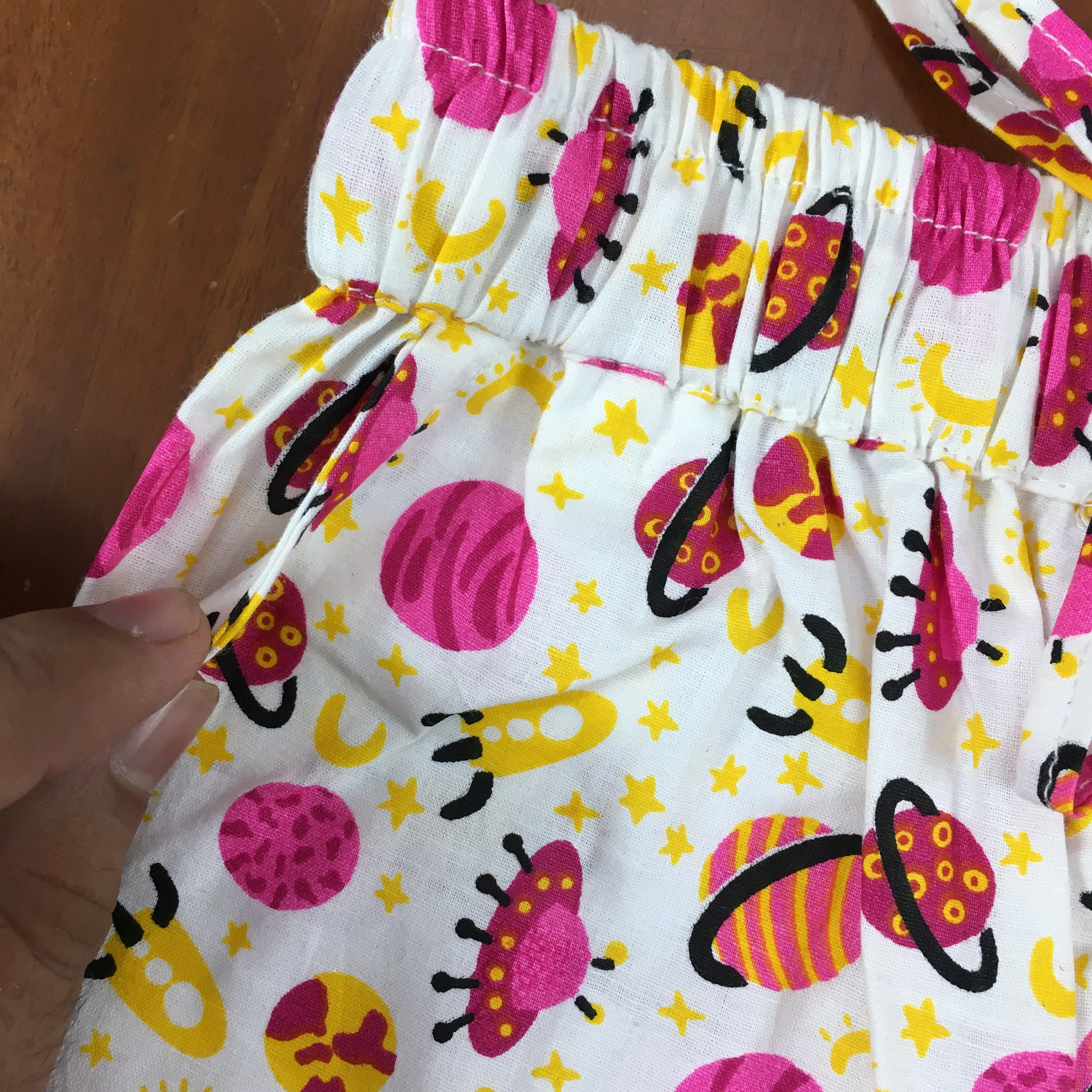 Kids Shirt & Short set - Pink Planets - Image 10