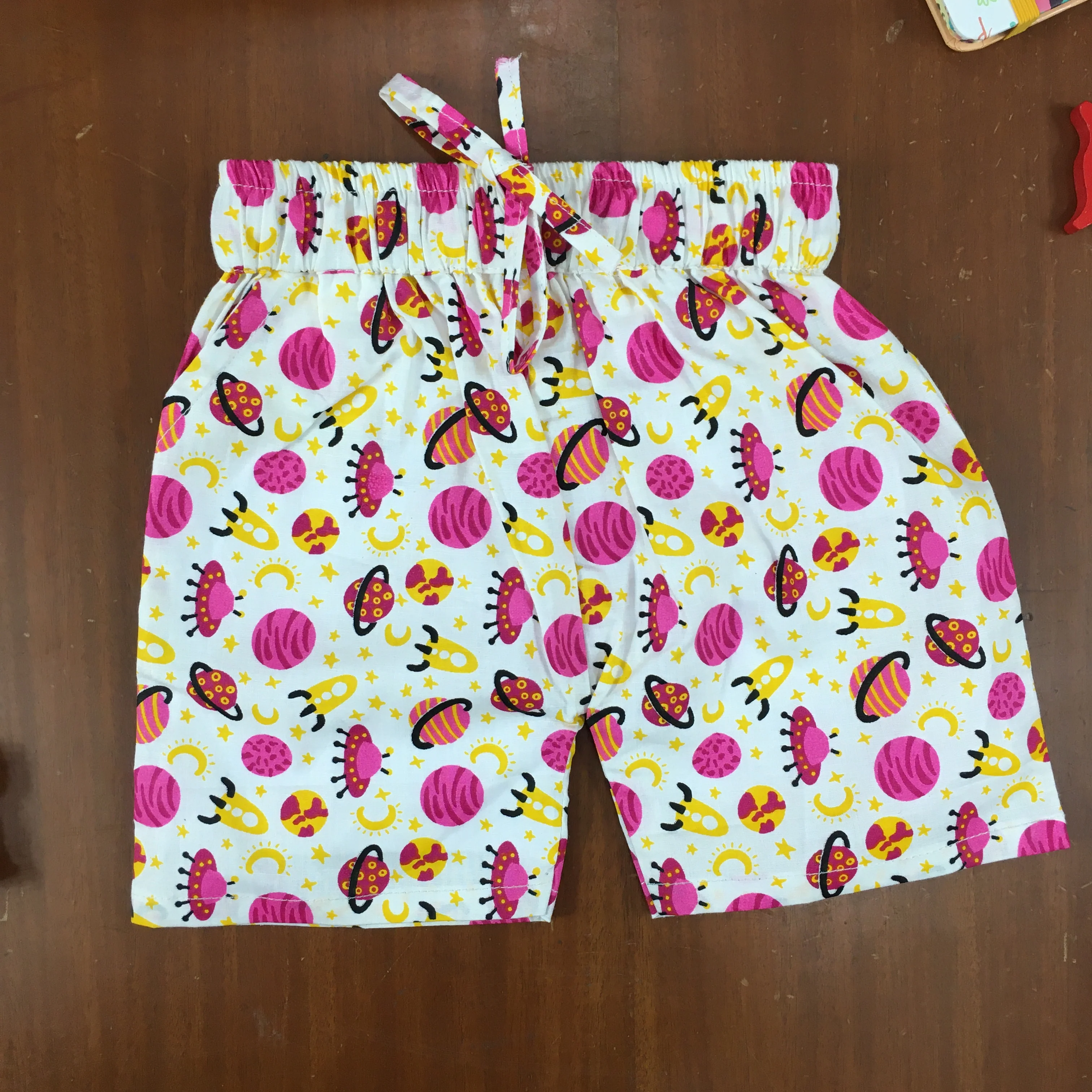 Kids Shirt & Short set - Pink Planets - Image 9