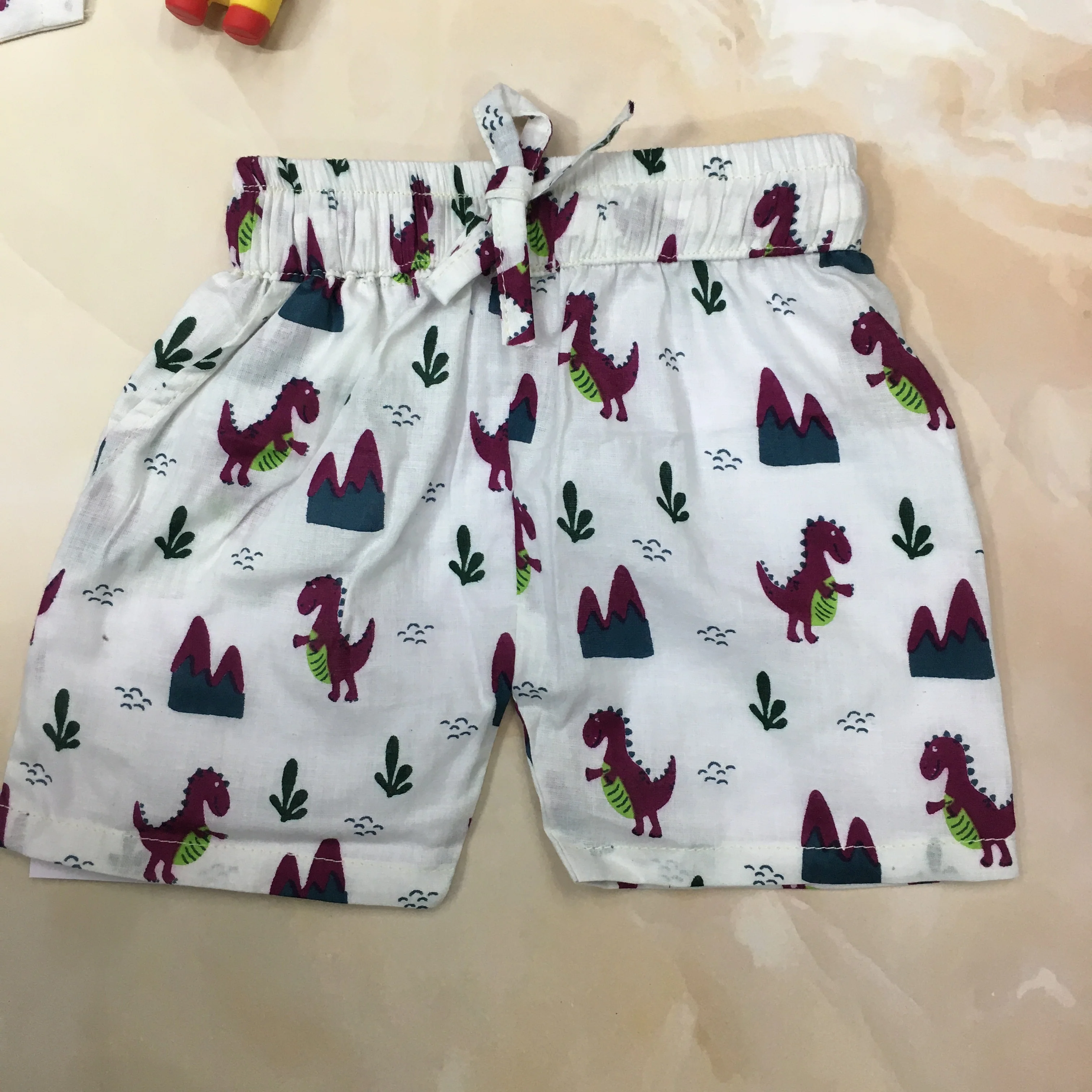 Kids Shirt & Short set - Purple Dainosaur - Image 6