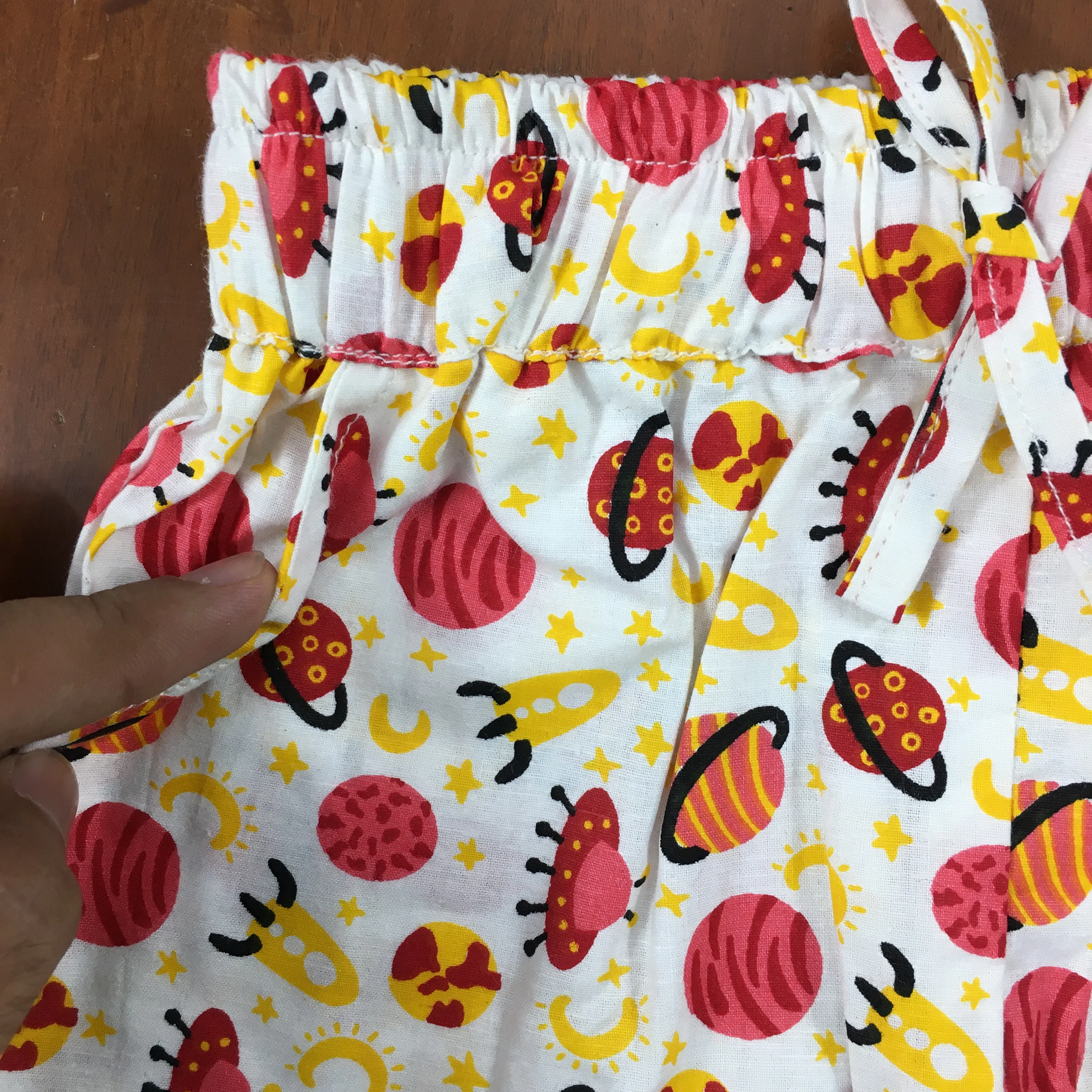 Kids Shirt & Short set - Red Planets - Image 5