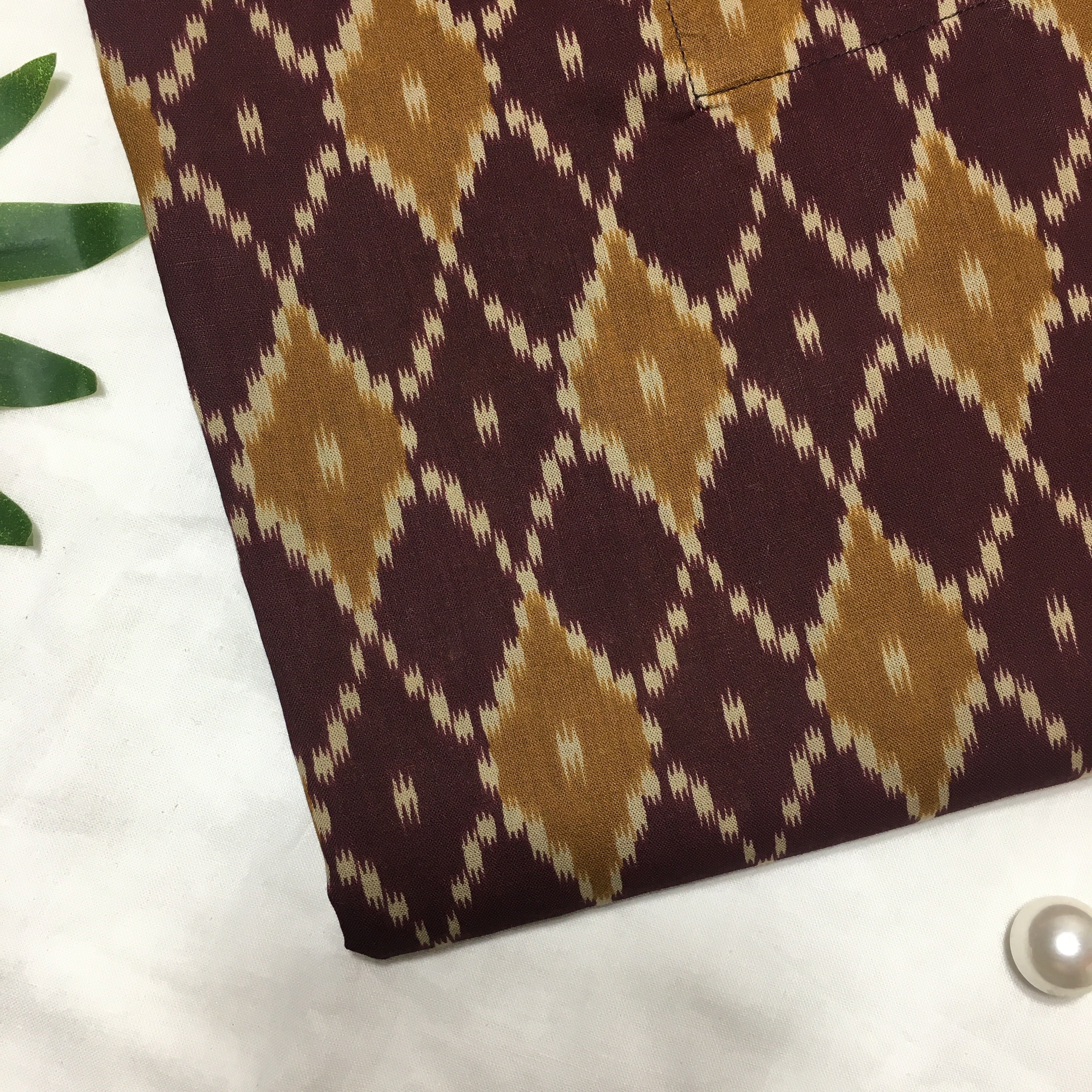 Knee Length Kurti - Pure Cotton - Purple Honey - Image 3