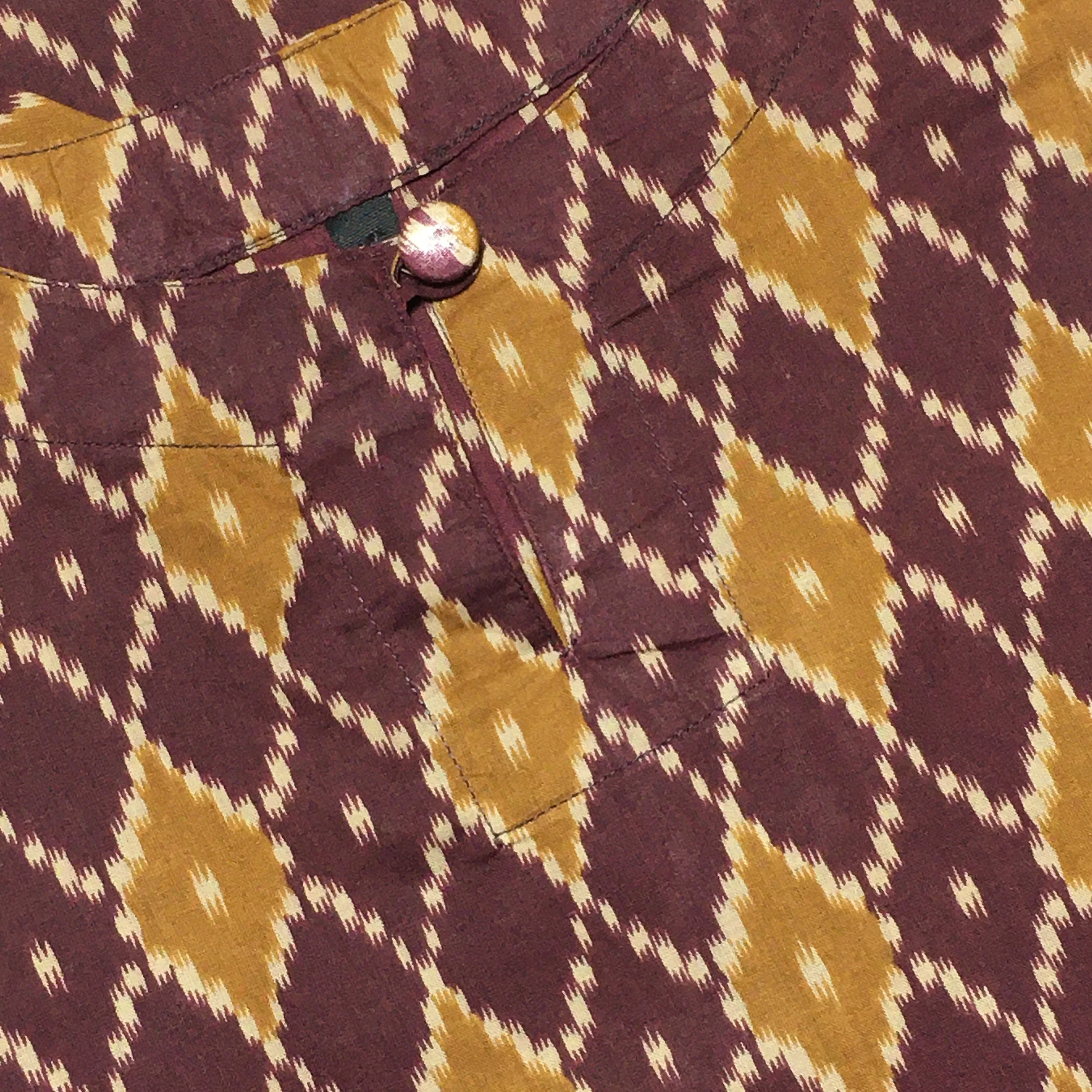 Knee Length Kurti - Pure Cotton - Purple Honey - Image 4