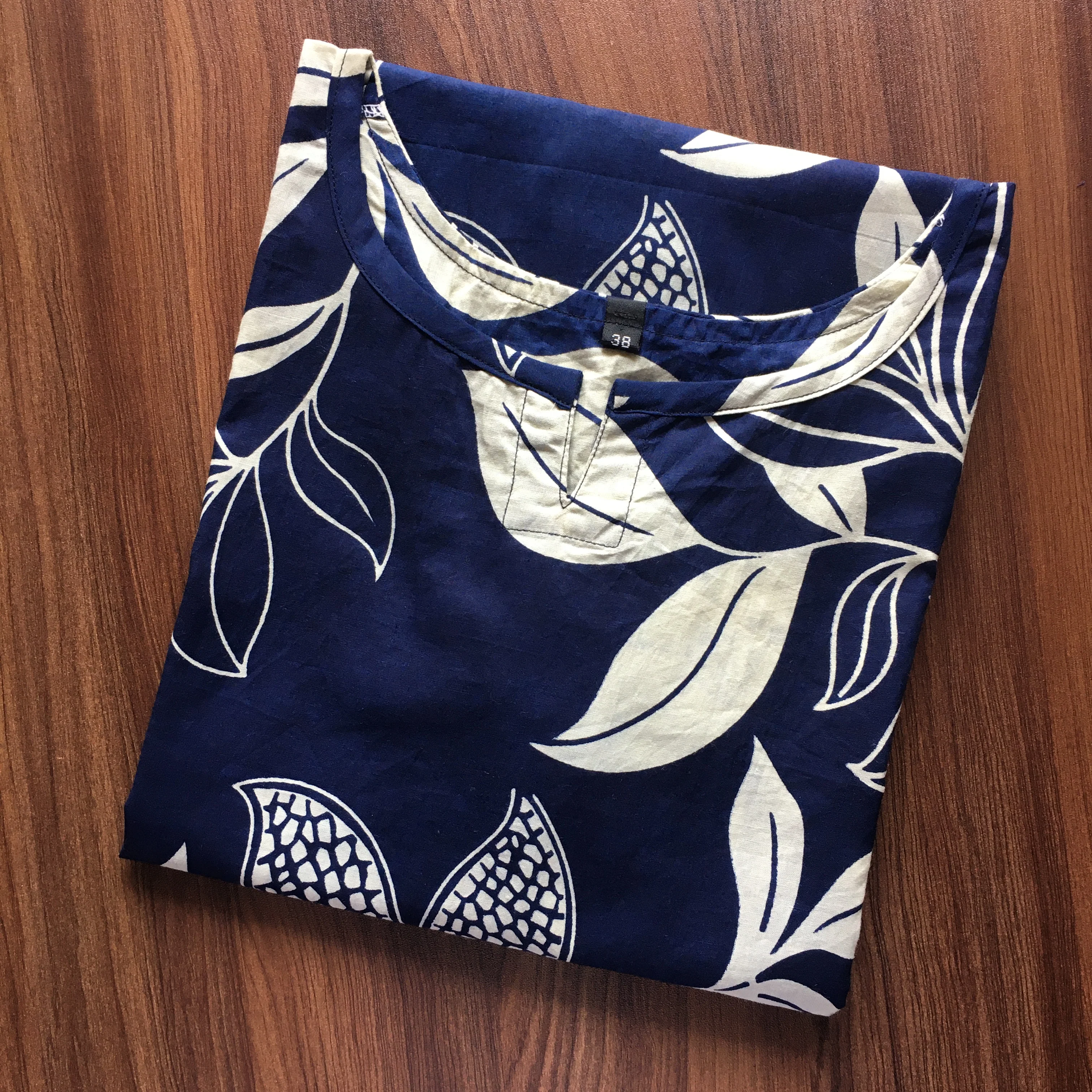 Lily Flower - Blue - Cord Set - Pure Cotton - Image 6