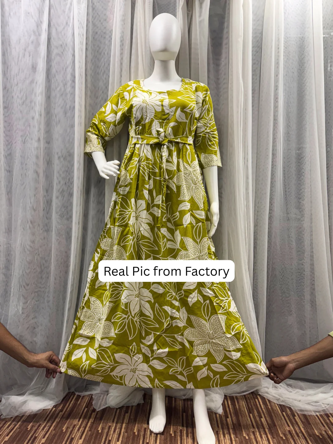 Lily Lemon - Maternity Kurti with Feeding Zips - Soft Rayon - Image 5