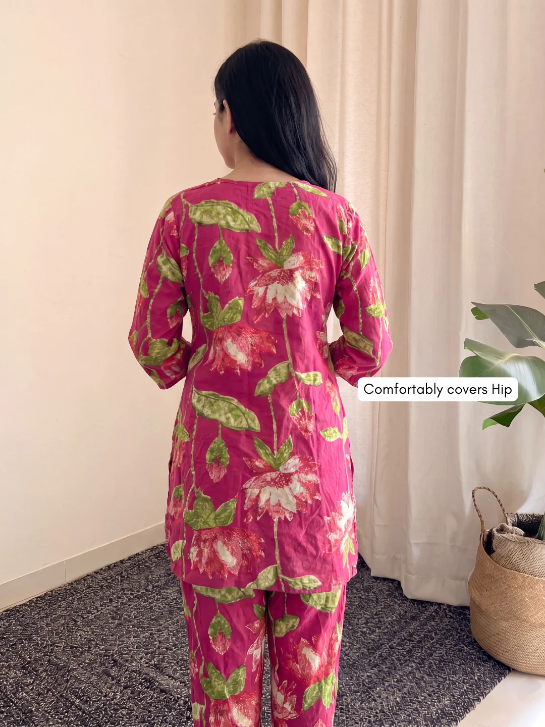 Lotus Cherry - Cord Set - Pure Cotton - Image 3