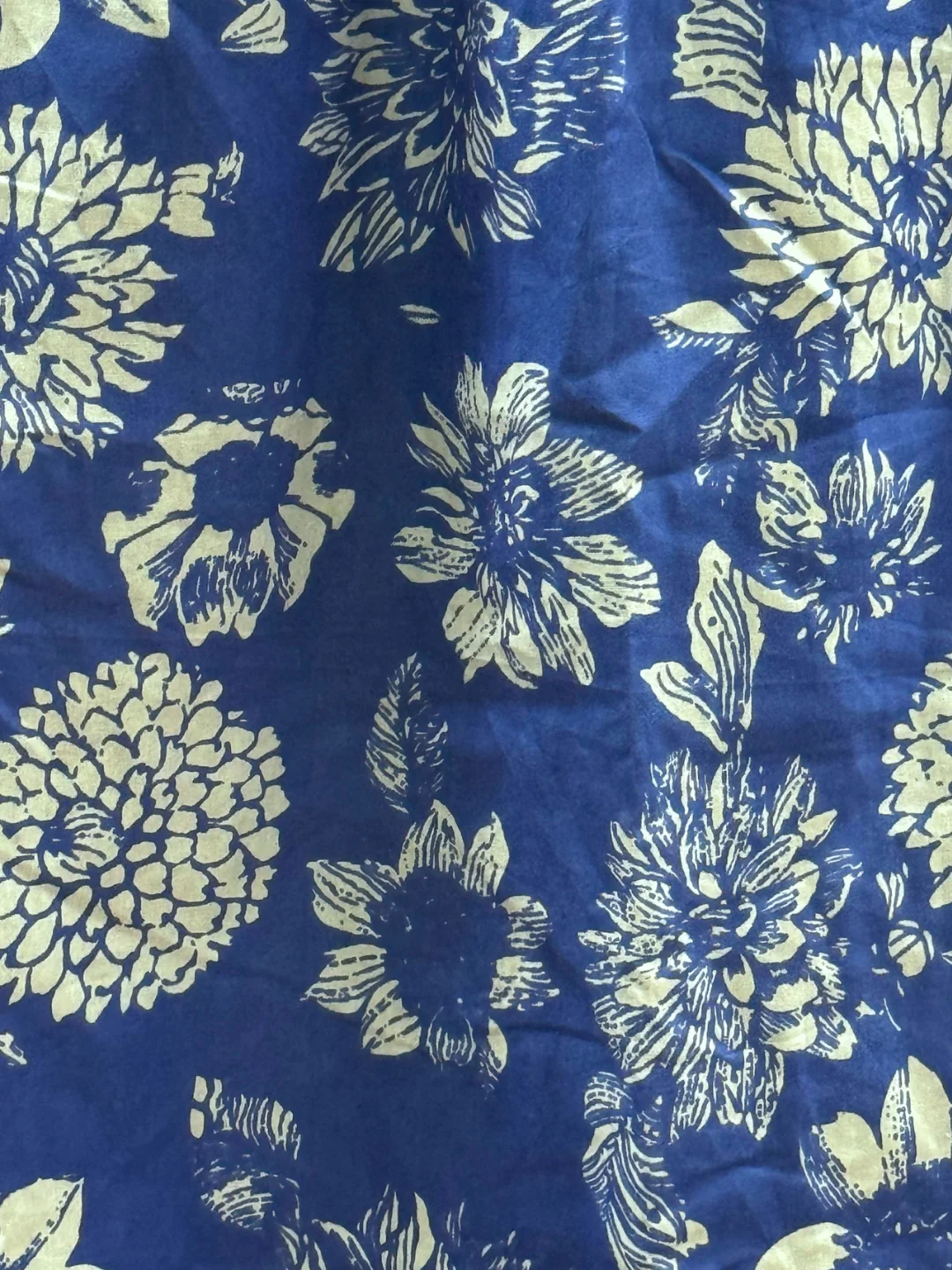 Marigold Cobalt - Maternity Dress with Feeding Zips - Pure Cotton - Image 11