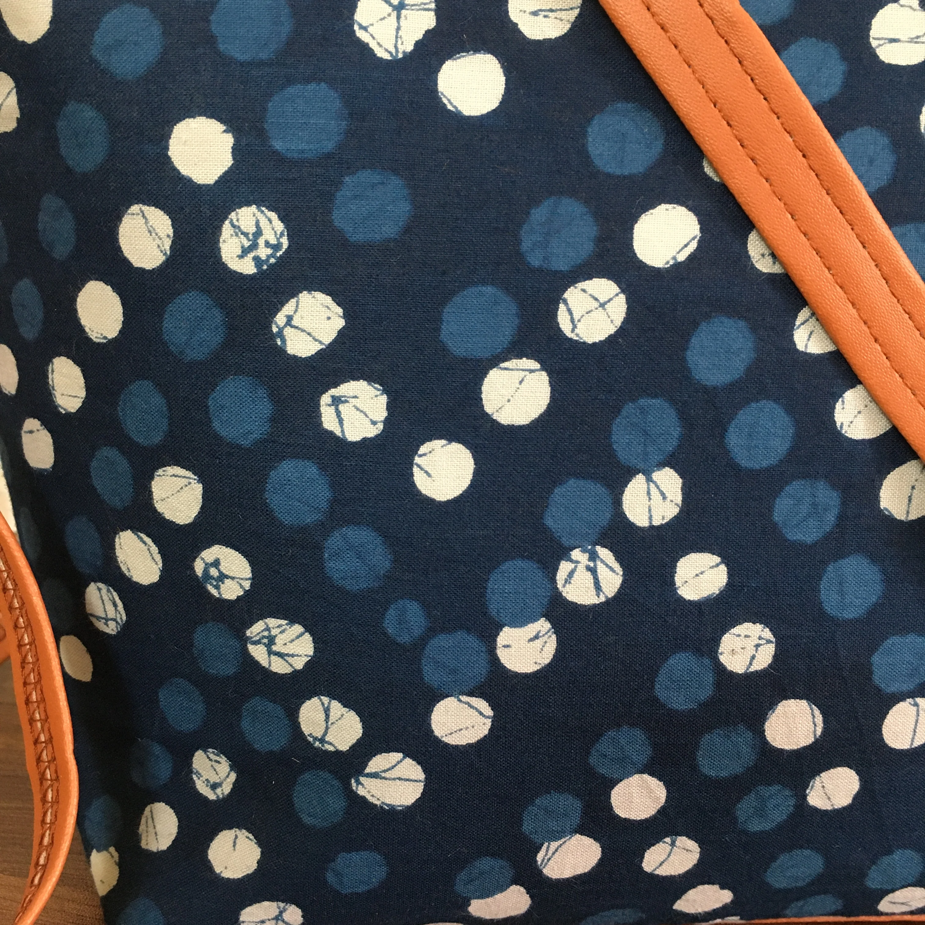 Minsk - 3 zip- Big size - Sling Bag - Blue Polka - Image 3