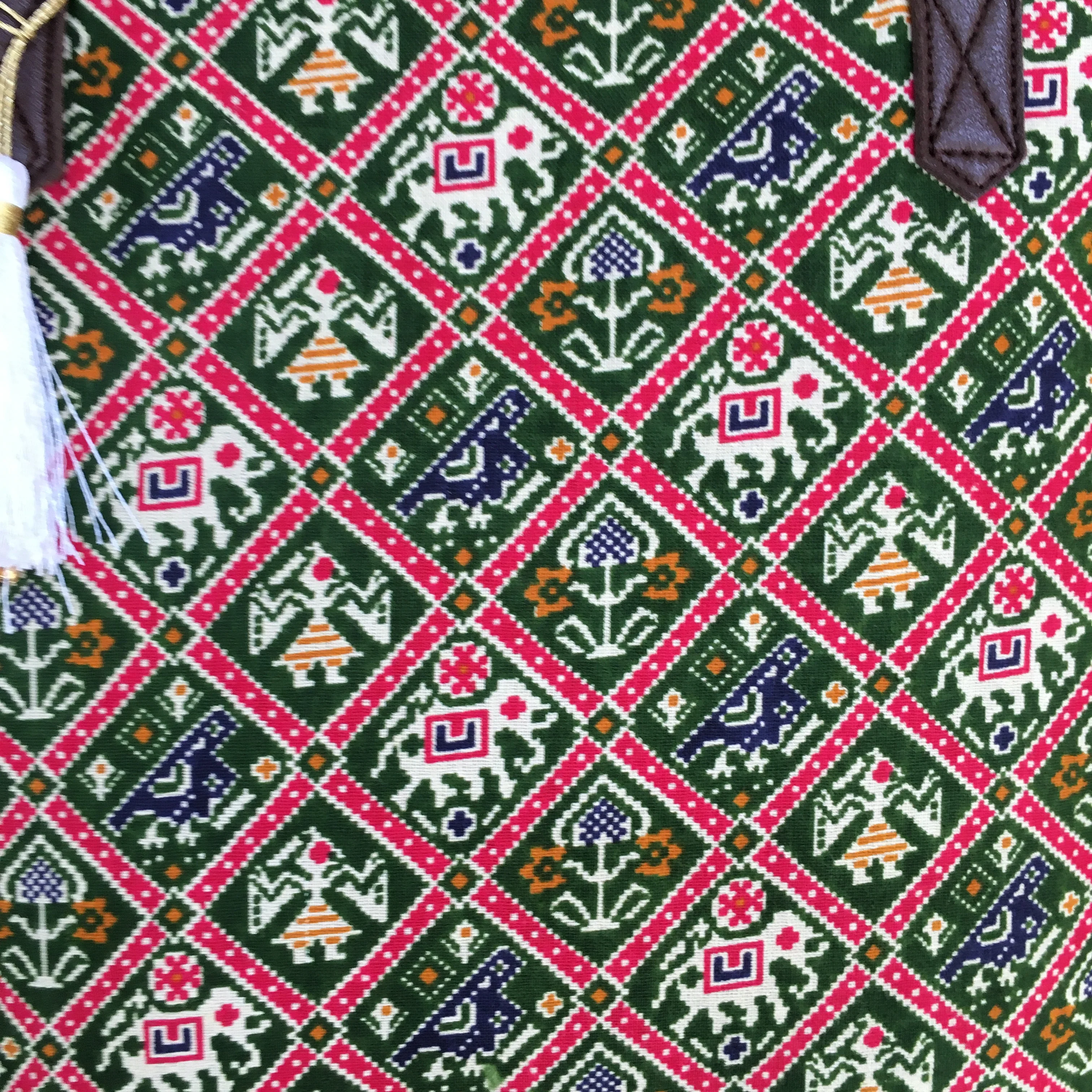 Green Patola - Printed Tote Bag - Image 6