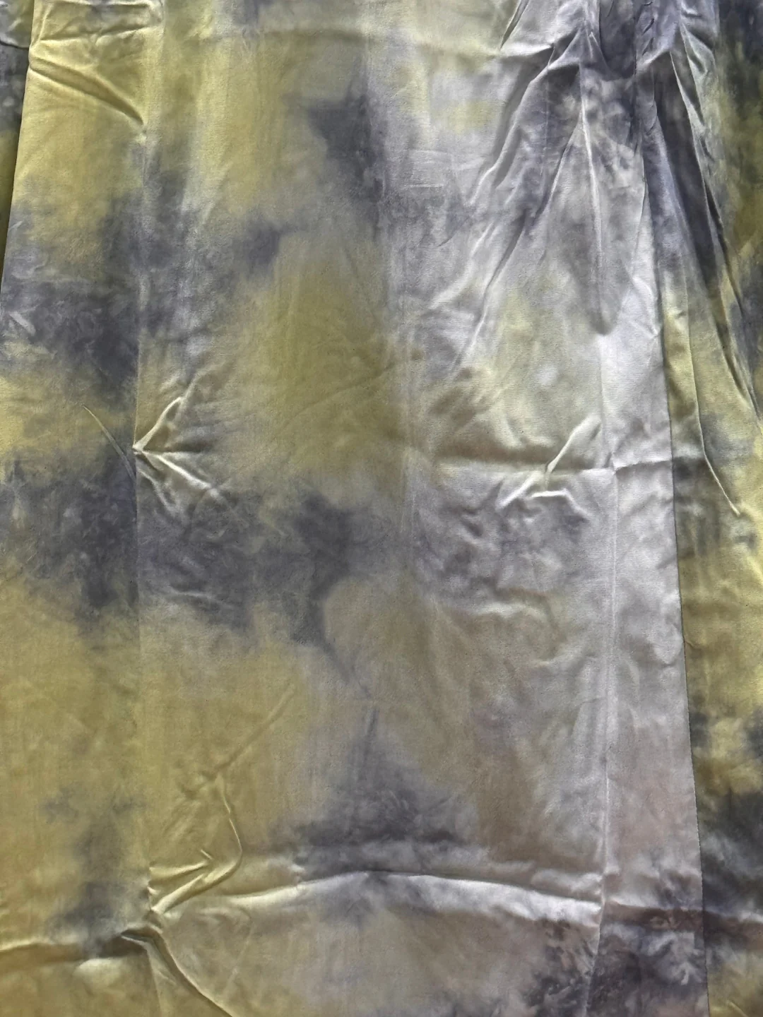 Tye Dye - Grey Green - Maternity Kurti with Feeding Zips - Soft Rayon - Image 10