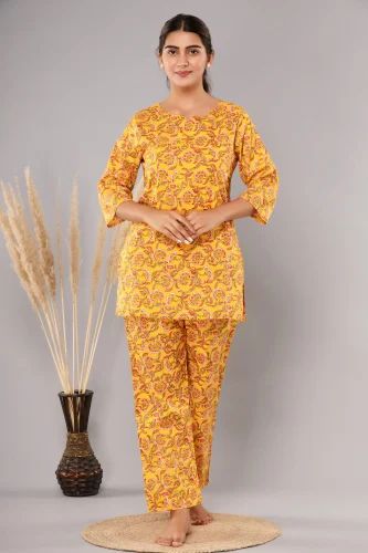 Yellow Flower - Cord Set - Pure Cotton - Image 3