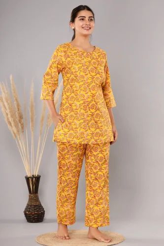 Yellow Flower - Cord Set - Pure Cotton - Image 4