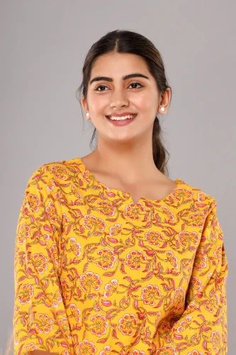 Yellow Flower - Cord Set - Pure Cotton - Image 5