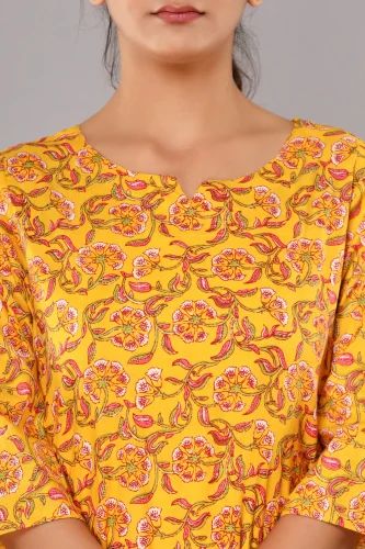 Yellow Flower - Cord Set - Pure Cotton - Image 6